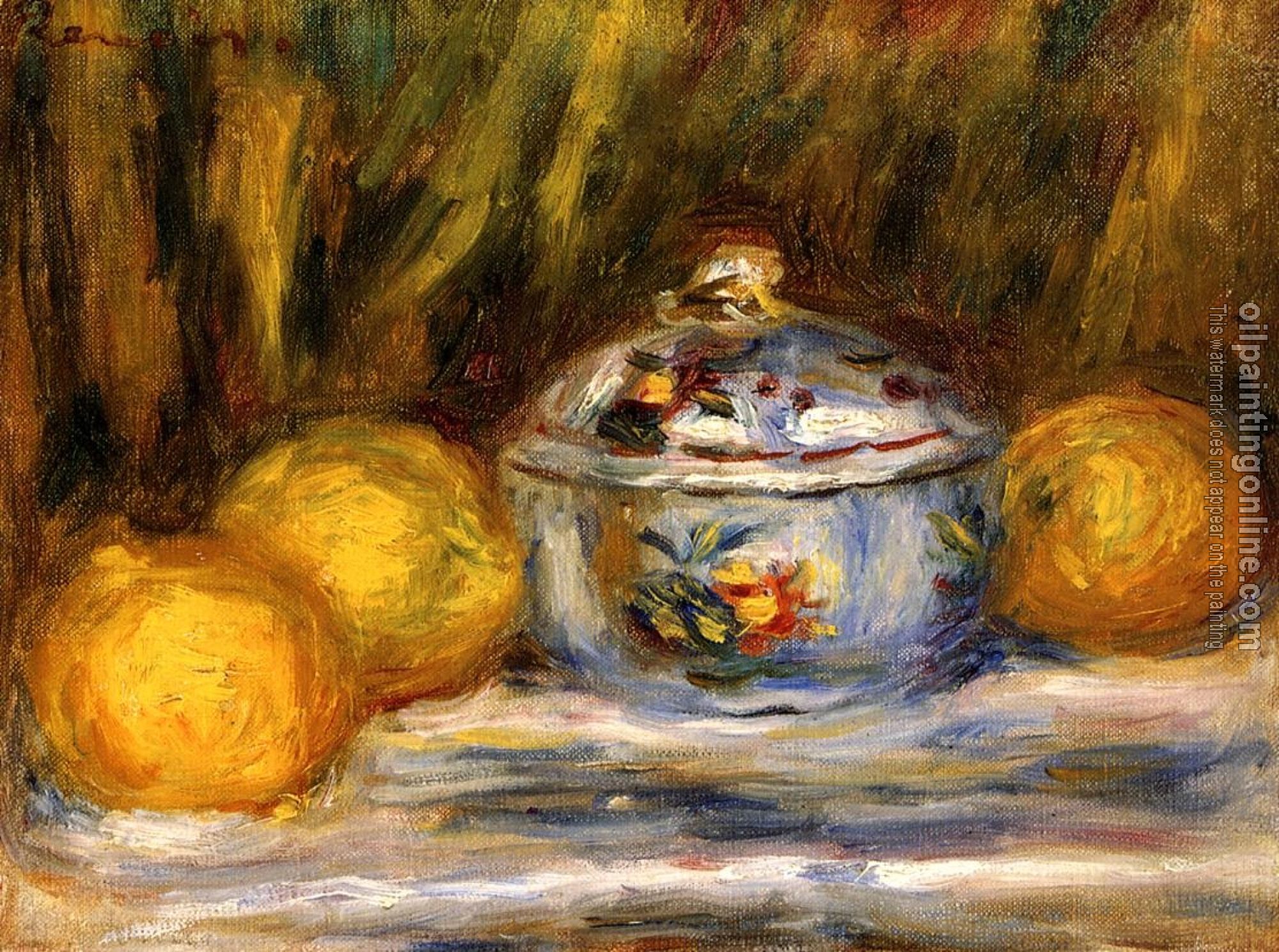 Renoir, Pierre Auguste - Sugar Bowl and Lemons